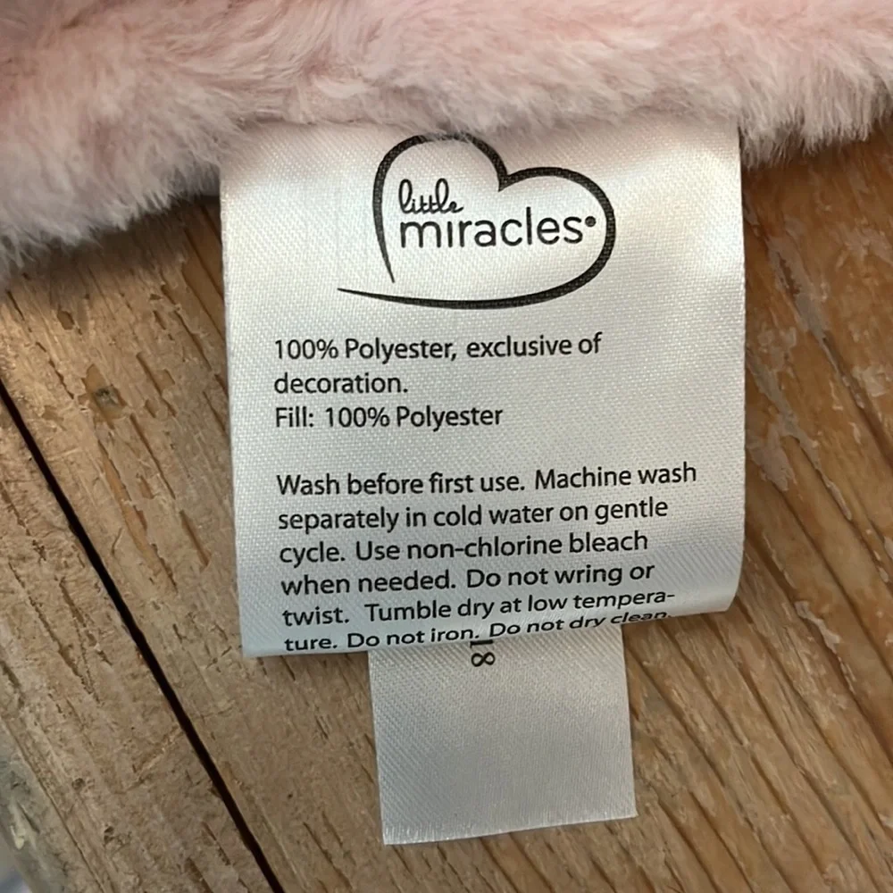 Little Miracles Lovey Security Blanket Unicorn Pink Stuffed Animal Toy